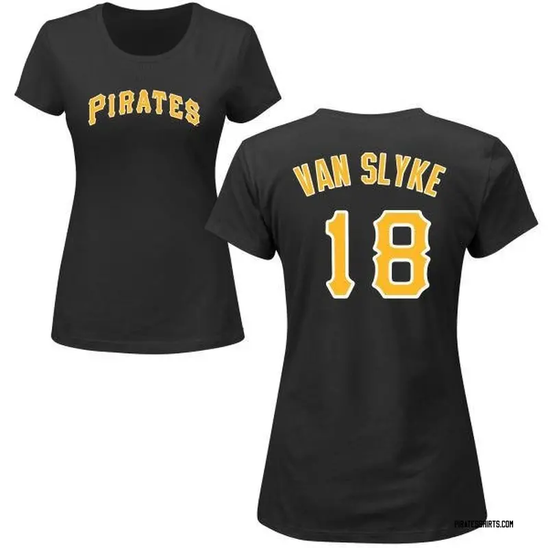 Andy Van Slyke Pittsburgh Pirates Women's Black Roster Name