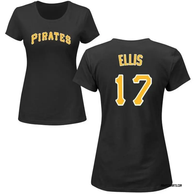 Dock Ellis Pittsburgh Pirates Women's Black Roster Name & Number T