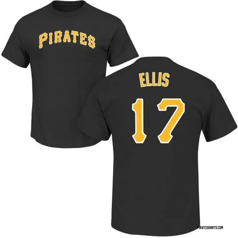 Dock Ellis Pittsburgh Pirates Youth Black Roster Name & Number T-Shirt 